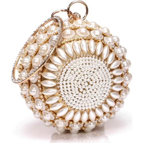 Wristlets Clutch For Women Ball Diamond Tassel Women Party Metal Crystal Clutches Evening Wedding Bag Bridal Shoulder Handbag