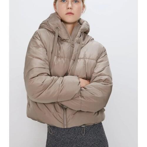 Cotton Padded Jacket Autumn Winter Hooded Parkas Woman Warm Down Jacket Plue Size Woman Coat Thicken Women Casual Women Puffer