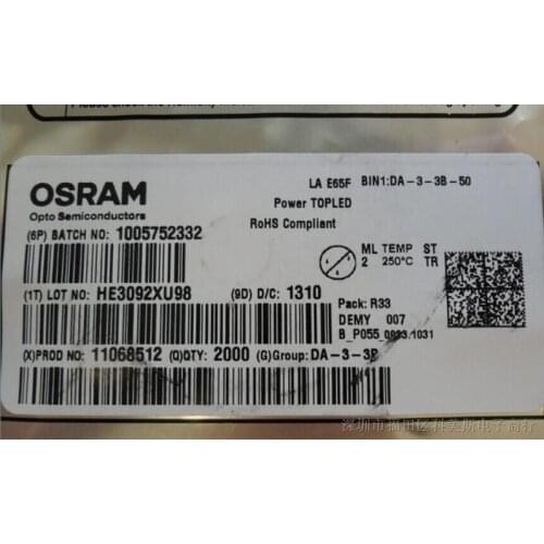 LAE65F OSRAM OSRAM 3528 legs common cathode red red taillights lamp beads