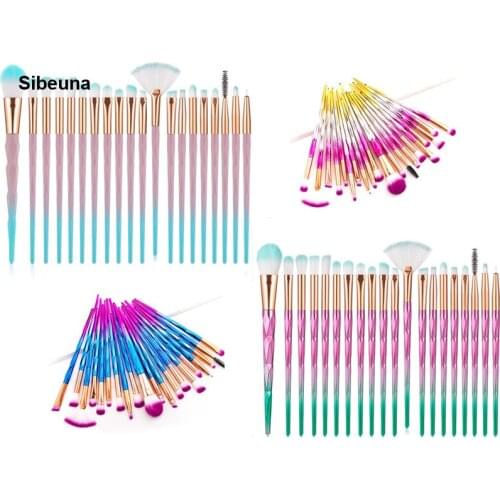 20 Pcs Makeup Brush Set Eyeshadow Blending Foundation Powder Eyebrow Blush Double Head Brush Beauty Make Up Kit Tool