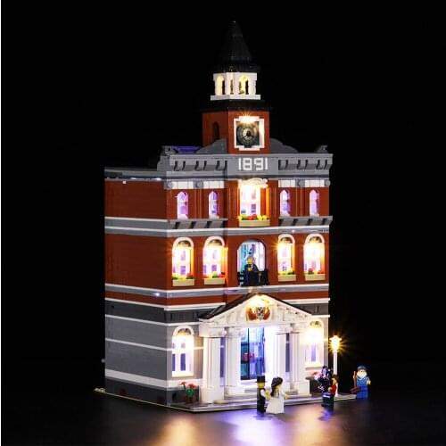 Led Light Set Compatible For 10224 Creators City The Town Hall 15003 Building Blocks (Only LED Light, No Block Kit)