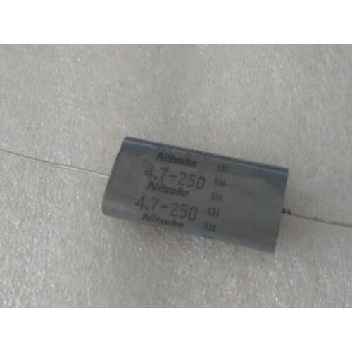 100% New and original 250V 4.7UF 475J axial capacitance Sub - frequency firing of non - polar film capacitors