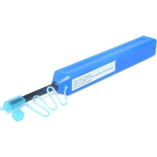 Komshine Optical Fiber Cleaner Pen with One Click 10 PCS Fiber Optic LC 1.25 mm Adapters Connector