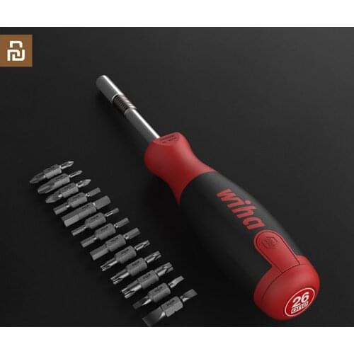 Original Wiha ScrewDriver 26 in 1 Precision Chrome Vanadium Steel ScrewDriver Magnetic Bits Home Kit Repair Tools