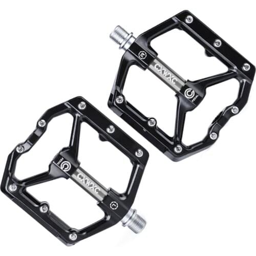 Aluminum Alloy Bicycle Pedal Anti-skid Pins Anti-vibration DU Bearings Road Bike Pedal Non-slip Cleat Bike Part Pedals