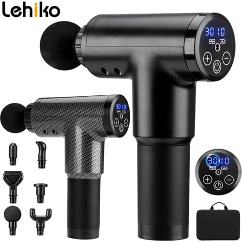 Muscle Massage Gun High Frequency Deep Tissue Electric Body Leg Back Massager Clear Lactic Acid After Exercise Portable Bag