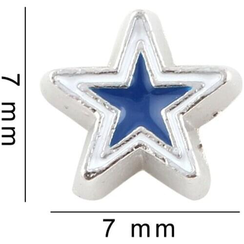 20Pcs/Lot Star Floating Charms Hand-made DIY for Glass Lockets