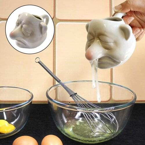 Bogeyman Egg Separator Divider Food Grade Ceramics Simple Small for Kitchen Separation Assistant Tool etc