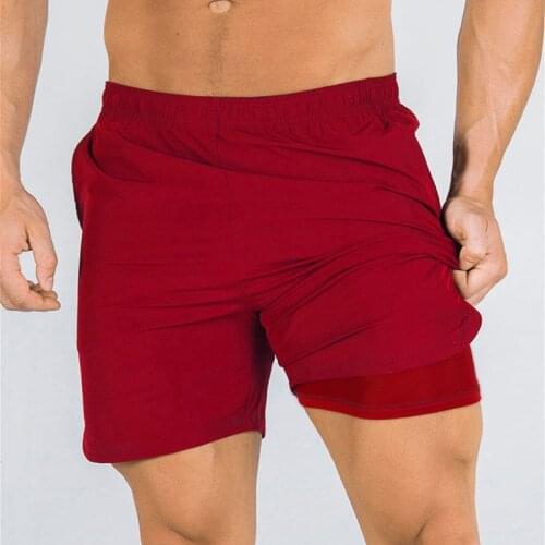 GITF 2021 New Solid Color Shorts Men Jogging Fitness Shorts Summer Male Workout Training Quick Dry Shorts Sport Gym Short Pants