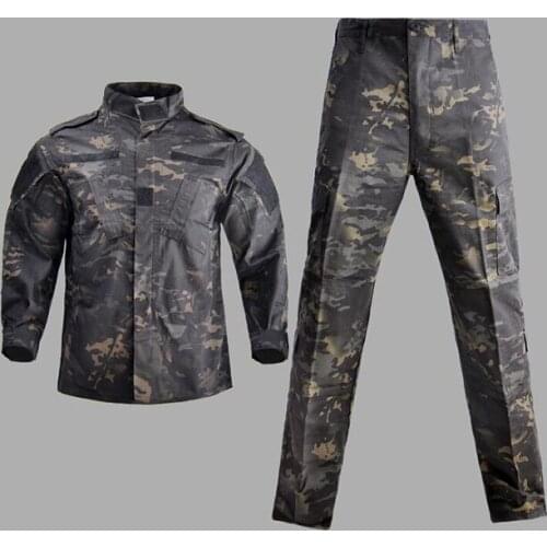 Tactical Army Military Cargo Pants And Shirt, Camouflage Waterproof Airsoft Painball BDU Uniform Combat US Men Clothing Set