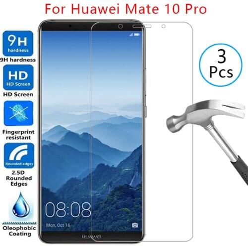 Tempered glass screen protector for huawei mate 10 pro case cover on huawey made 10pro mate10pro protective phone coque bag 360