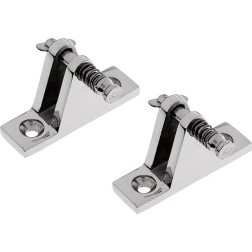 2 Pieces Canoe Kayak 316 Stainless Boat Bimini Top Deck Hinge Fitting Quick Pin Marine Fishing Boating Surfing Rafting Accessory