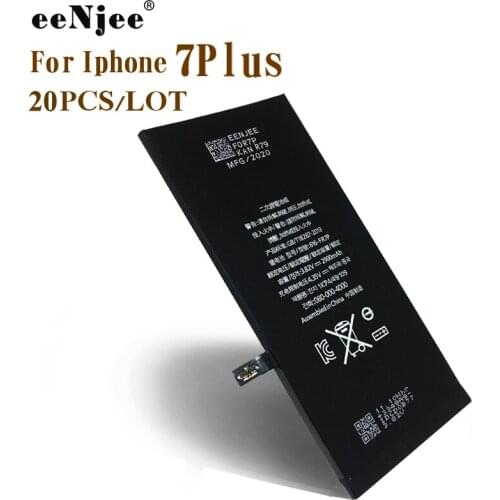 EENJEE20pcs Phone Battery For Iphone 7Plus Cellphone replacement batteries Factory 3.8V 2900mah Original Quality OEM