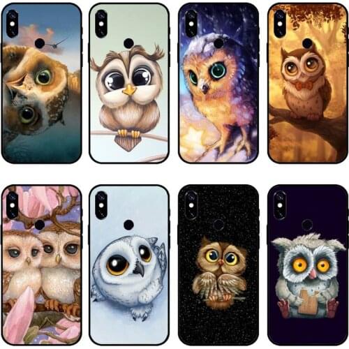 Animal Owl Phone Case For Xiaomi Redmi note 7 8 9 pro 8T 9A 9S Mi Note 10 Lite pro