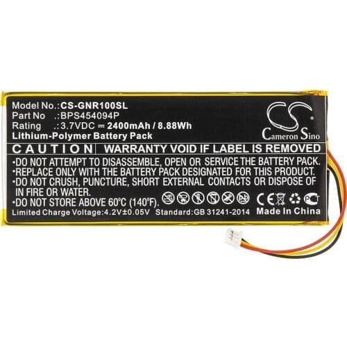 Cameron Sino 2400mAh DAB Digital Battery BPS454094P for Geneva WorldRadio