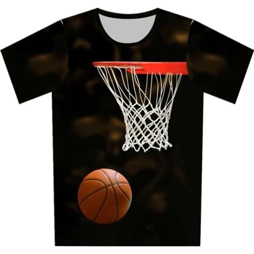 Kids Camisetas Blue Sky White Cloud Basketball Beach Shell Radar Print T-shirt Boy Baby Girl Clothes T shirt Children Tshirts