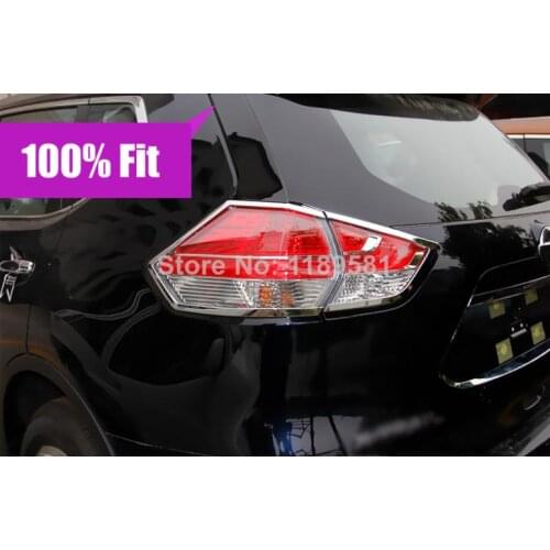 For Nissan X-Trail Rogue 2014 2015 2016 ABS Chrome Tail light Cover Trim
