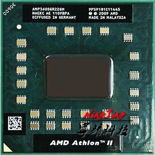 AMD Athlon II Dual-Core Mobile P360 2.3 GHz Dual-Core Dual-Thread CPU Processor AMP360SGR22GM Socket S1