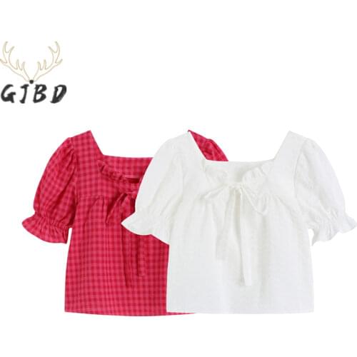 Блузки с бантом GJBD China At AliExpress