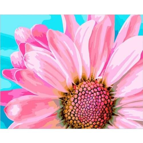Gatyztory 60×75cm Flower Frame DIY Painting By Numbers Canvas Drawing Handpainted Kits Unique Gift Art Wall Decor Acrylic Paints
