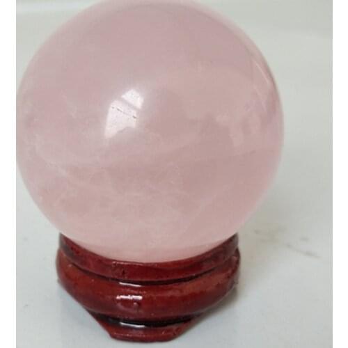 40mm natural rose quartz crystal ball home decoration ball and festive party embellishments pink quartz stones healing crystal