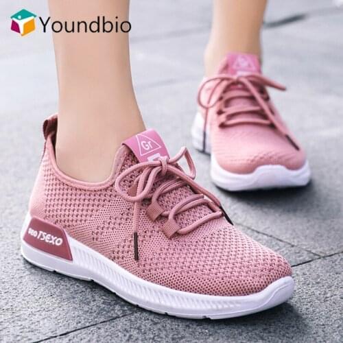 YOUNDBIO 2021 Running Sport Shoes Women Mesh Breathable Sneakers Tennis Designer Shoe Female Comfortable Casual Walking Sneakers