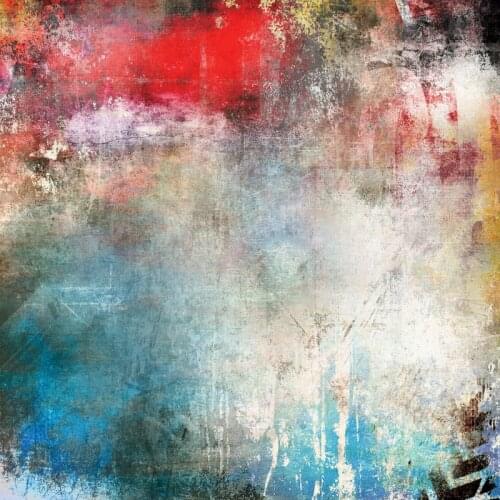 Laeacco Vintage Grunge Colorful Pattern Graffiti Wall Backdrop Photography Party Baby Child Photo Background For Photo Studio