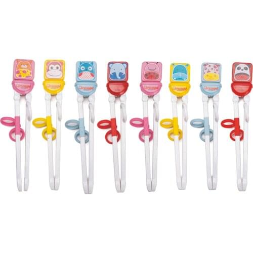 Cute Training Chopsticks For Children And Baby With Fixing Buckle Utensils
