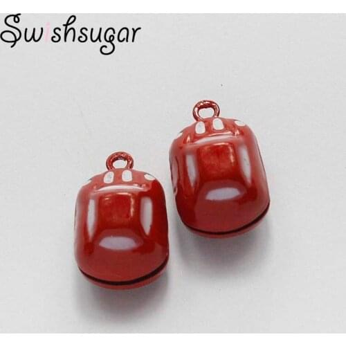 Mini Truck Car Copper Jingle Bells Fit Birthday Party Gifts Pet Ornament Charms