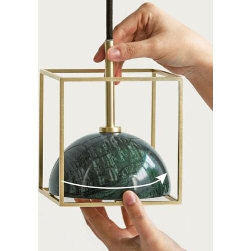 Marble Pendent Lamp Nordic Luxury Simple Art Hallway Walk Way Bedroom Beside Pendent Lights Dining Room Home LEDPendent Lighting