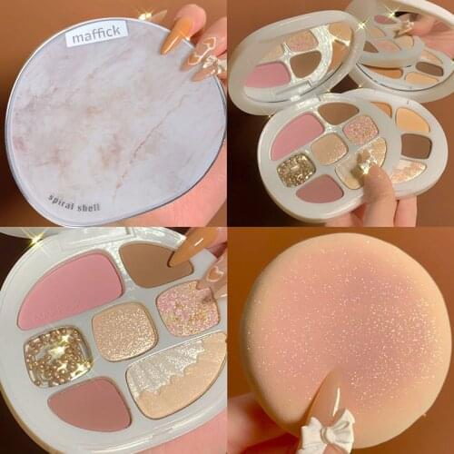 8 Color Nude Eyeshadow Palette Long lasting Diamond Glitter Shiny Eye Shadow Make Up Pigmented Makeup Kit Cosmetics