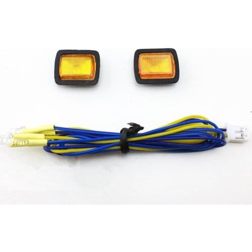 Rc Body Shell Front Turn Signal LED Lights Set For 1/10 Scale RC Toys Car JEEP WRANGLER YJ Remote Control Toy Crawler Car Parts