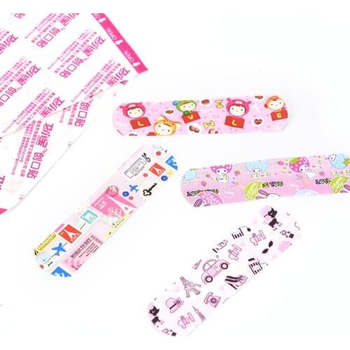50PCs Waterproof Breathable Band Aid Plasters Child Adults Kids Wound Stickers Cartoon First Aid Adhesive Bandages