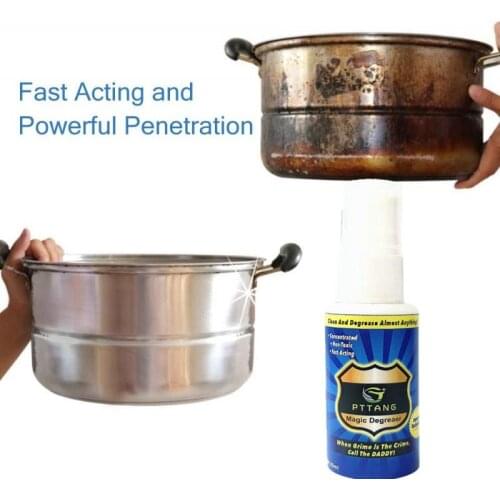 30ml Grease Police Magic Degreaser Easy Cleaning Spray Oil Cleanser Bathroom Kitchen Tool Household Cleaning Chemicals Cleaner