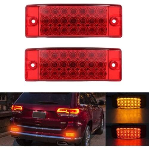 2PCS Red LED Marker Lights Trailer Lamp LED Side Marker Truck LED Lights 12v Trailer Lights Side Marker Light For Trailer