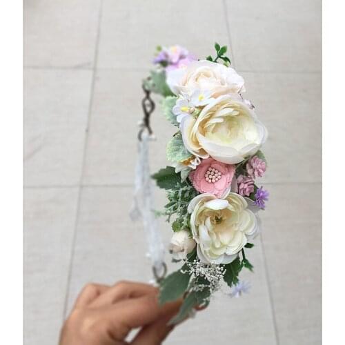 Spring Flower Floral Crown Headband