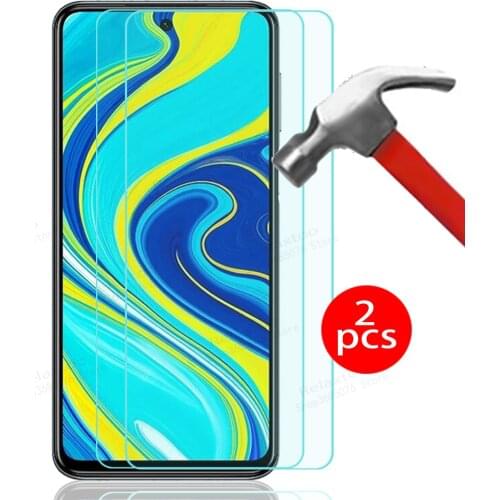 2PCS Protective glass for xaiomi redmi note 9 pro max 9s 9t Tempered glass for redmi note9t note9s note9pro protective glas film