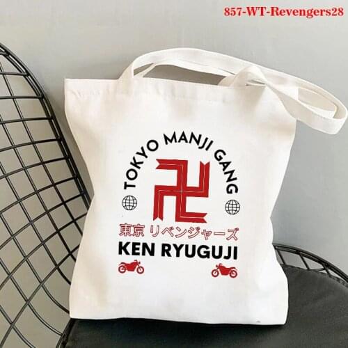Anime Tokyo Revengers Manjiro San Kawaii Shoulder Bags Casual Shopping Girls Handbag Women Elegant Canvas Bag Harajuku Bookbag