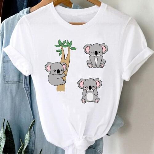T-shirts Women 90s Sloth Sweet Cartoon Funny Cute Animal Fashion Clothes Stylish Tshirt Top Lady Print Sexy Tee T-Shirt