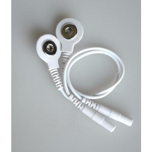 100 pairs Electrode Lead Wires 3.5mm Snap Connecting Cables for Digital TENS Therapy Machine Massager Wire Plug 2.0mm