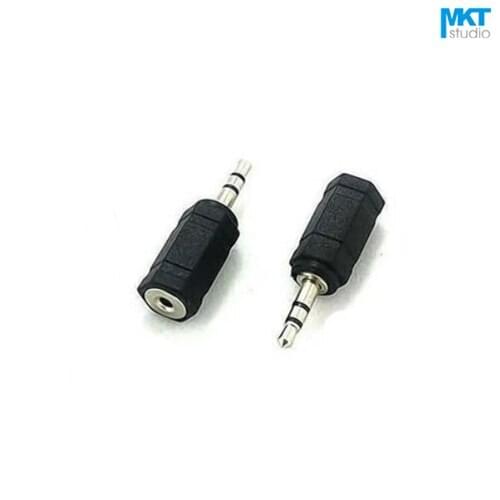 100Pcs 3.5mm Male to 2.5mm Female Audio Earphone Connector Adapter