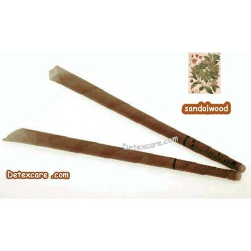 102pcs/lot no burning smoke sandlewood scent trumpet indian ear candle,super quality burning smoke free ear wax candle with CE