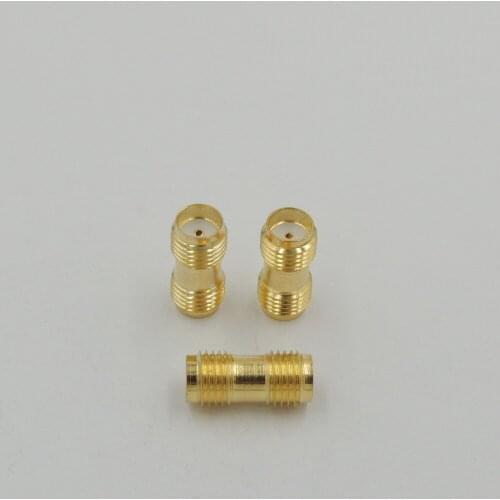 12pcs straight Gold plated SMA female to SMA female Coupler Joiner Adapter jack in series RF coaxial connectors