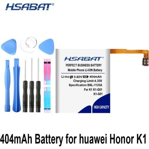 HSABAT K1-G01 404mAh Battery for Huawei K1-G01 Honor K1 Batteries