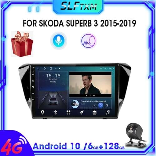 Android10.0 2din Car Radio Multimedia video Player Navigation GPS IPS screen For Skoda Superb 3 2015-2019 8 core No 2 din stereo