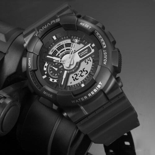 Fashion New PANARS Watch Women Mens LED Digital Watches Multi-function Waterproof Military Fishing Sports Clock Relojes Hombre