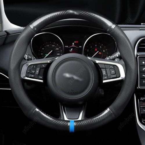 Steering wheel cover set for Jaguar XF F-PACE XEL XFL XJ XE modified personality fashionable car grip cover car accessories