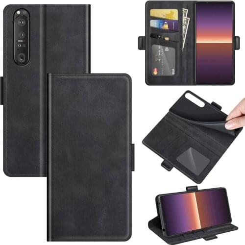 Case For Sony Xperia 1 III Leather Wallet Flip Cover Vintage Magnet Phone Case For Sony 1 III Coque