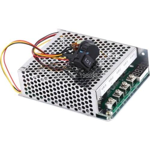 WS16 60A 10-55V 3000W DC Motor Speed Controller Reversible Control with Forward Reverse Bidirectional Switch 12v 24v 36v 48v