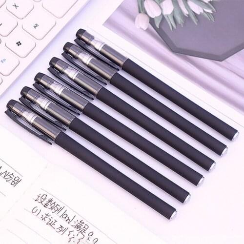 100pcs Student Stationery Gel pen 0.38mm 0.5mm Black Signature Pens For Exam For Kids Girls Gift School Office Supplies